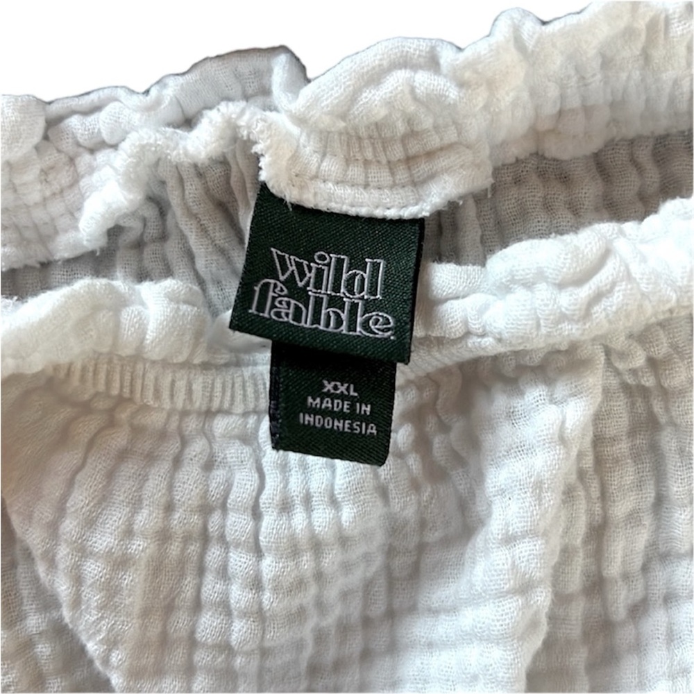 Wild Fable white cotton crop long sleeve top - Picture 4 of 4